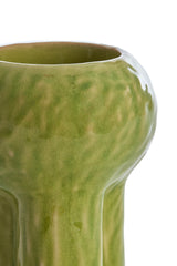 Emerald Glow: Kitna Ceramics Tealight Holder 12x15.5 cm