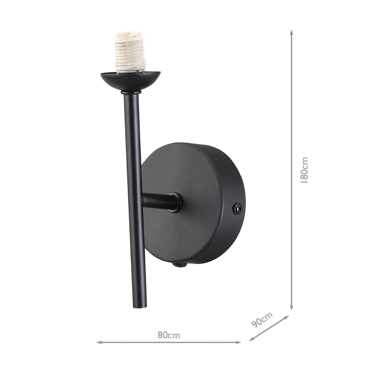 Cohen 1 Light Wall Light Matt Black Frame Only
