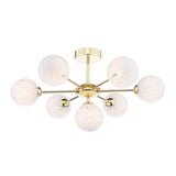 Cohen 7 Light Semi Flush Polished Gold Fitting Only