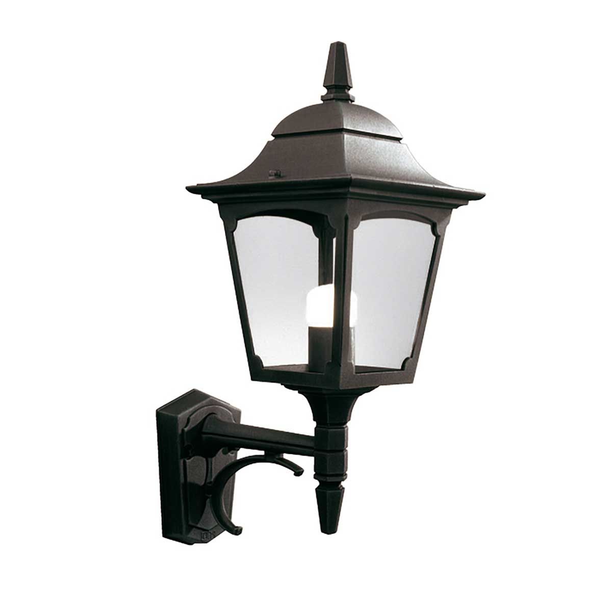 Black Chapel Wall Lantern - Timeless Outdoor Lighting Fixture