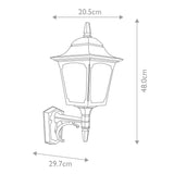 Black Chapel Wall Lantern - Timeless Outdoor Lighting Fixture