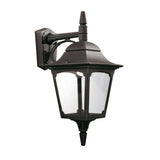 Elegant Black Chapel Down Outdoor Wall Lantern