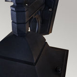 Elegant Black Chapel Down Outdoor Wall Lantern