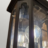 Elegant Black Chapel Half-Lantern Fixture