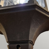 Elegant Black Chapel Half-Lantern Fixture