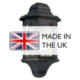 Elegant Black Chapel Half-Lantern Fixture