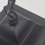 Chapel 1 Light Chain Lantern Black