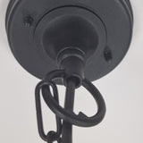 Chapel 1 Light Chain Lantern Black