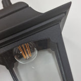 Chapel 1 Light Chain Lantern Black