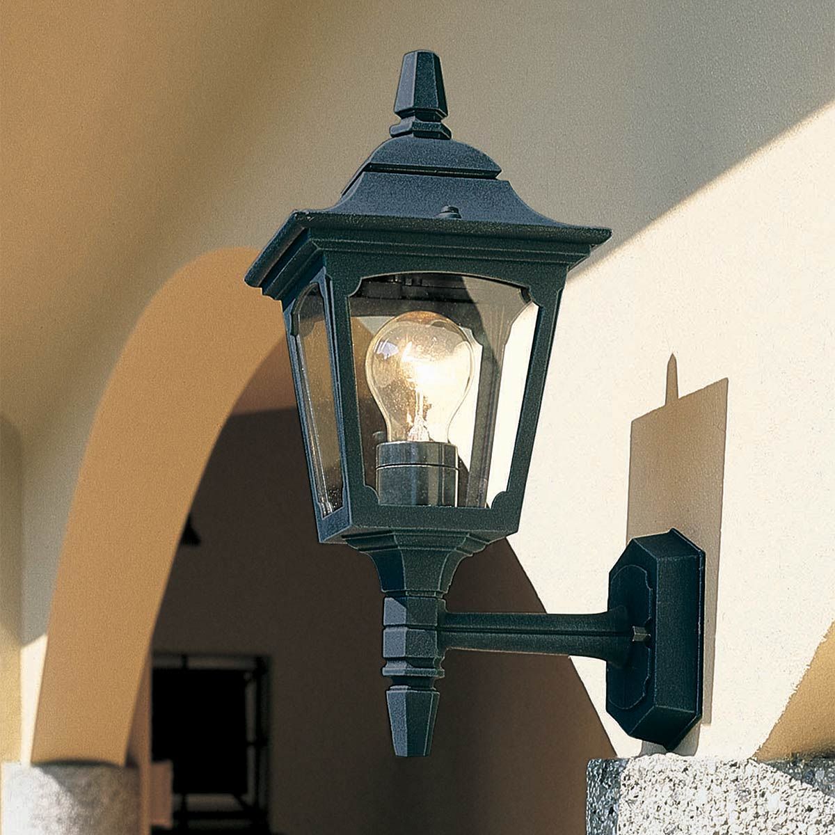 Elegant Black Chapel Mini Wall Lantern