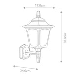 Elegant Black Chapel Mini Wall Lantern