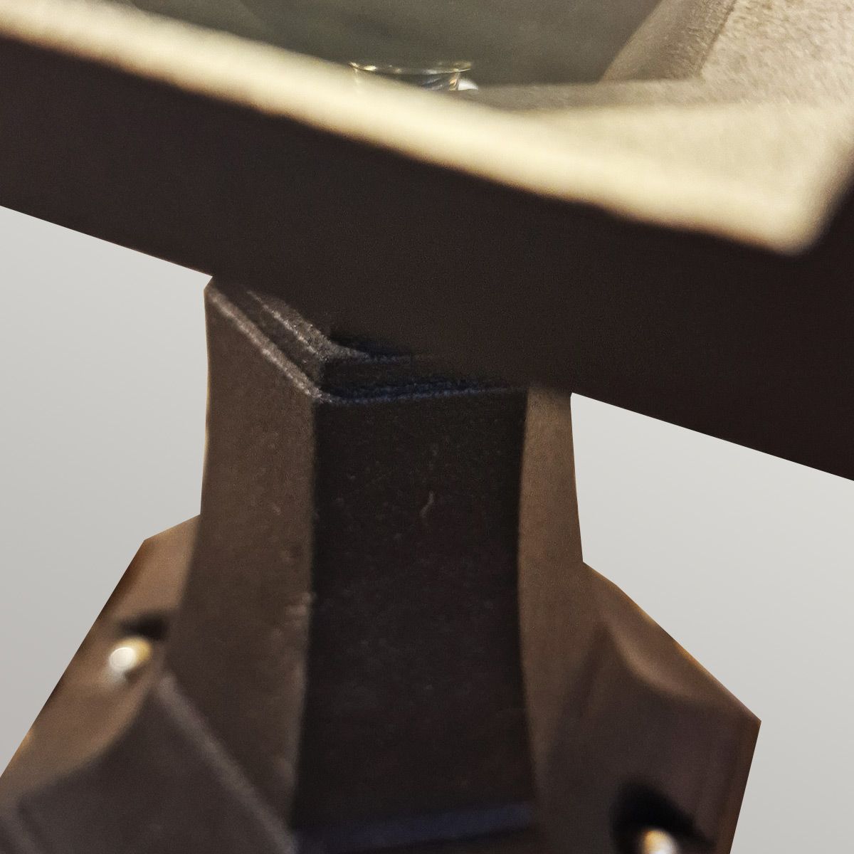 Black Die-Cast Aluminium Mini Lantern Pedestal - Chapel Collection