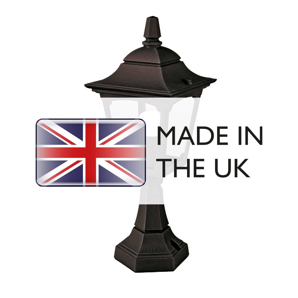 Black Die-Cast Aluminium Mini Lantern Pedestal - Chapel Collection