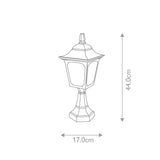 Black Die-Cast Aluminium Mini Lantern Pedestal - Chapel Collection