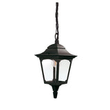 Chapel 1 Light Mini Chain Lantern Black
