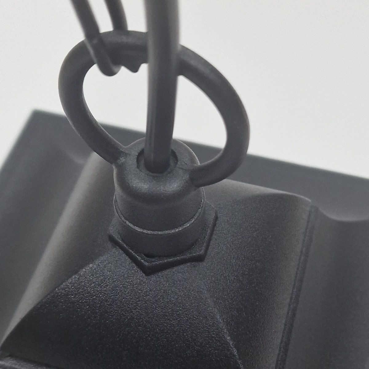 Chapel 1 Light Mini Chain Lantern Black