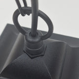 Chapel 1 Light Mini Chain Lantern Black