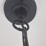 Chapel 1 Light Mini Chain Lantern Black