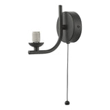 Cradle 1 Light Wall Light Matt Black Frame Only