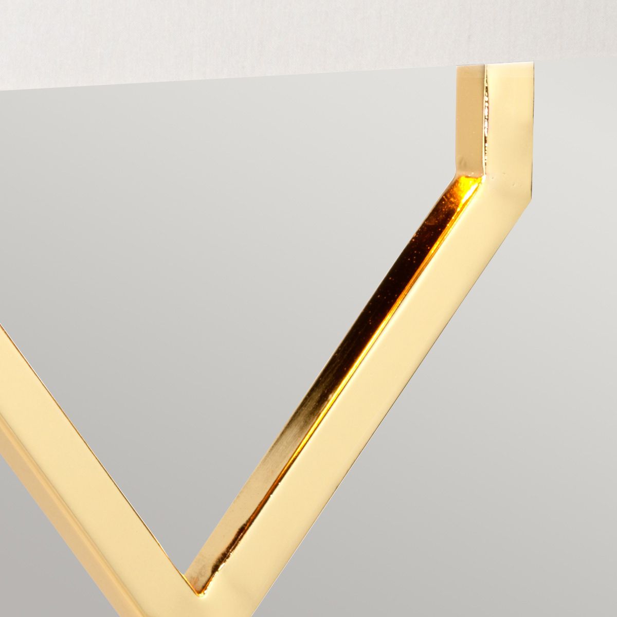Cross Table Lamp - Ivory shade Polished Gold