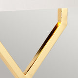 Cross Table Lamp - Ivory shade Polished Gold