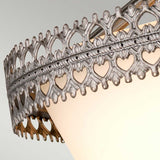 Iron Gate 3-Light Crown Pendant/Semi-Flush