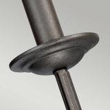 Iron Gate Elegance: Crown Dual Light Wall Fixture