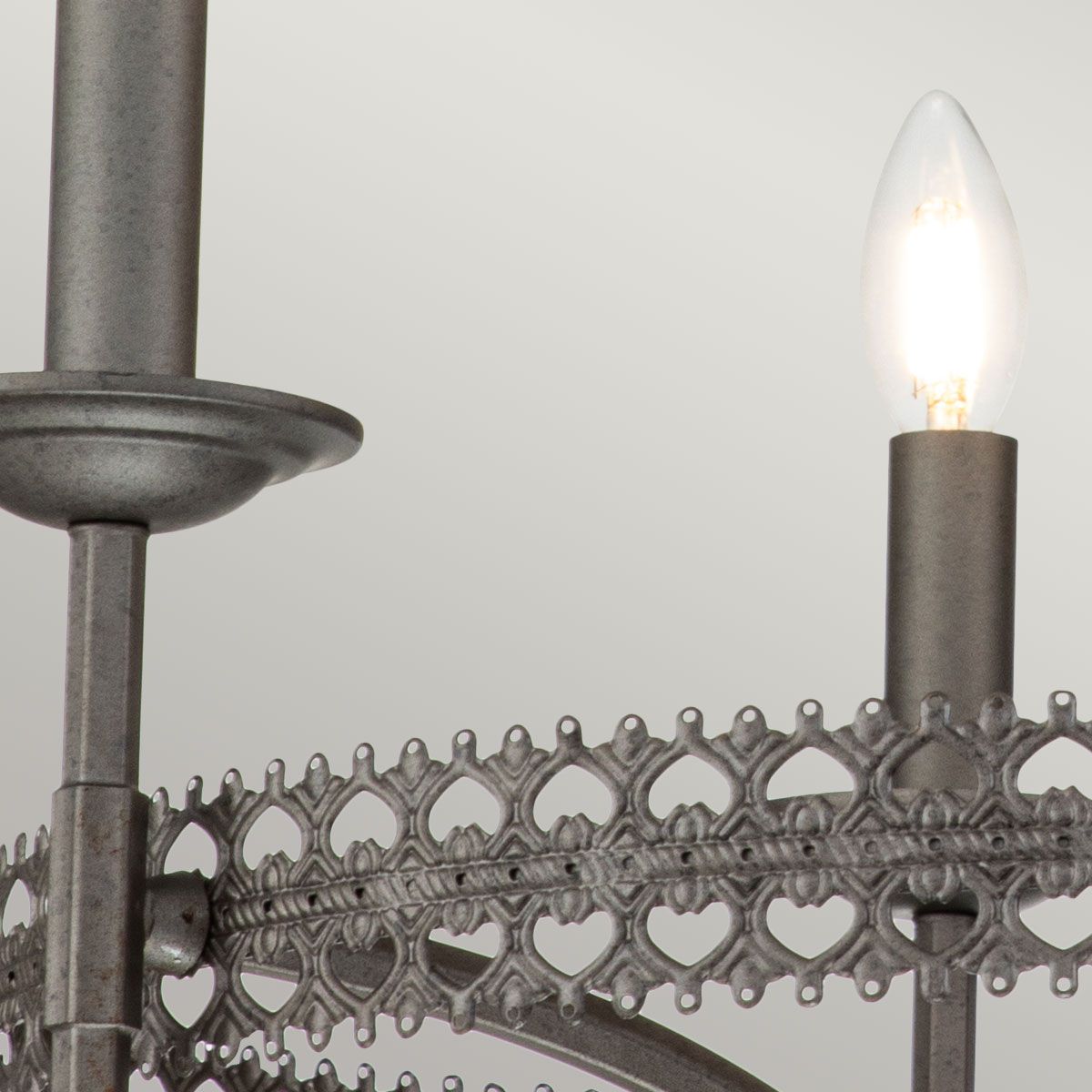 Regal Tri-Light Chandelier - Iron Gate Finish