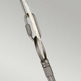 Crown Hexagon 6-Light Chandelier - Iron Gate Finish