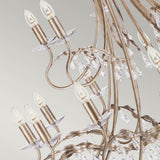 Christina 18 Light Luxury Chandelier in Silver and Gold