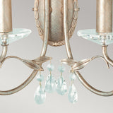 Elegance Dual Bulb Wall Sconce in Silver and Gold