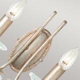 Elegance Dual Bulb Wall Sconce in Silver and Gold