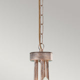 Christina Elegance: 5-Light Silver and Gold Crystal Chandelier