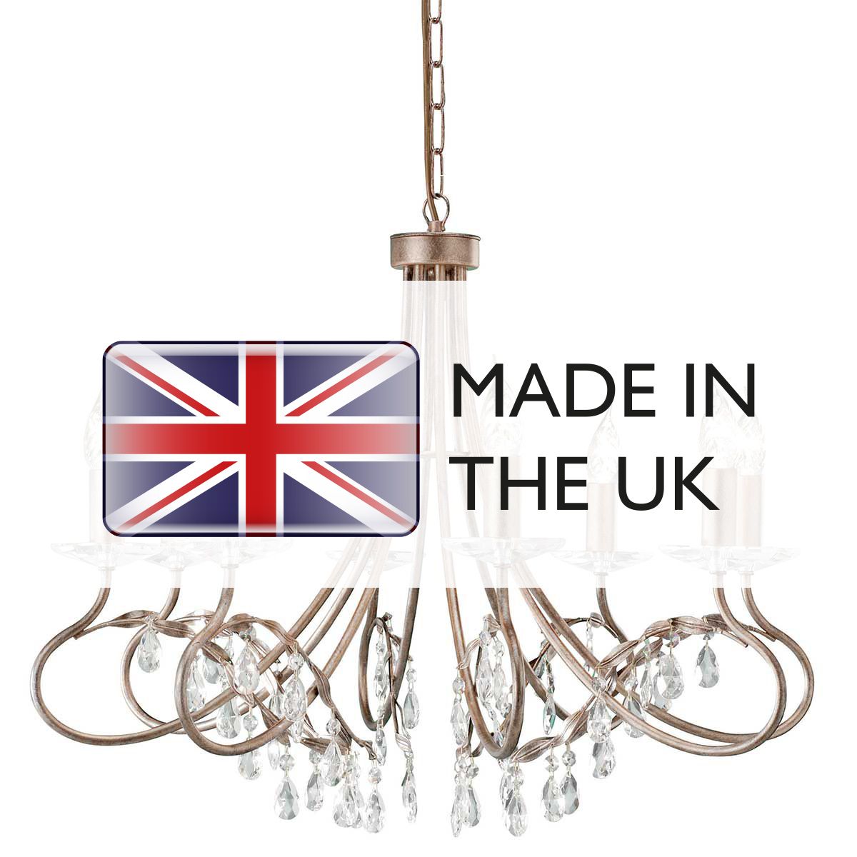 Christina Luxury Crystal Chandelier with Silver and Gold Finish