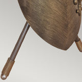 Crusader Dual Light Sconce in Burnished Bronze