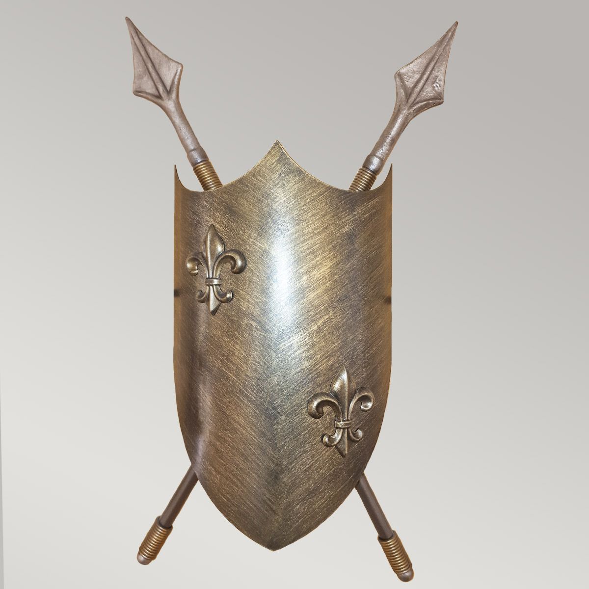 Crusader Dual Light Sconce in Burnished Bronze