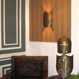 Crusader Dual Light Sconce in Burnished Bronze