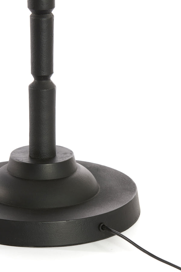 Elegant Matte Black Kabati Floor Lamp 147cm