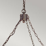 Exquisite Wrought Iron Old Bronze 12-Light Chandelier