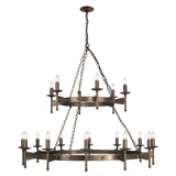 Cromwell Medieval Inspired 18 Light Iron Chandelier