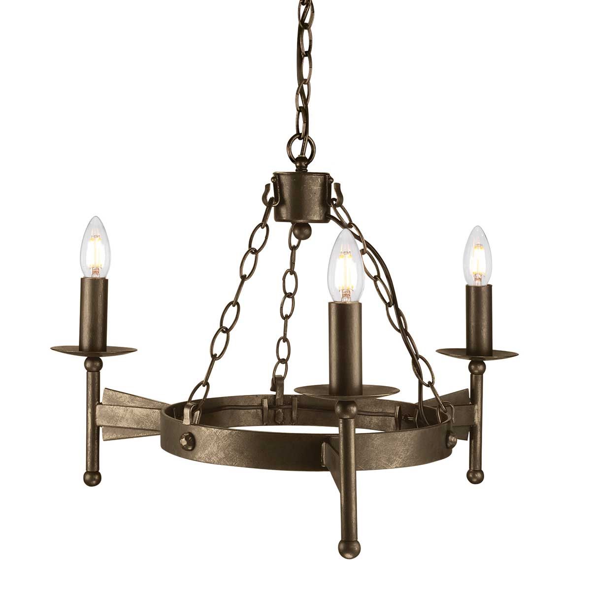 Cromwell Hand-Forged Wrought Iron Chandelier