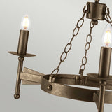Cromwell Hand-Forged Wrought Iron Chandelier