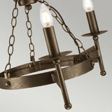 Cromwell Hand-Forged Wrought Iron Chandelier