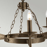 Cromwell Hand-Forged Wrought Iron Chandelier