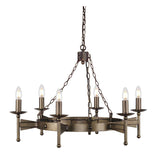 Cromwell Medieval Wrought Iron Chandelier
