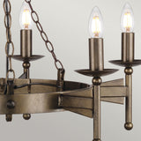 Cromwell Medieval Wrought Iron Chandelier