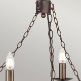 Cromwell Medieval Wrought Iron Chandelier