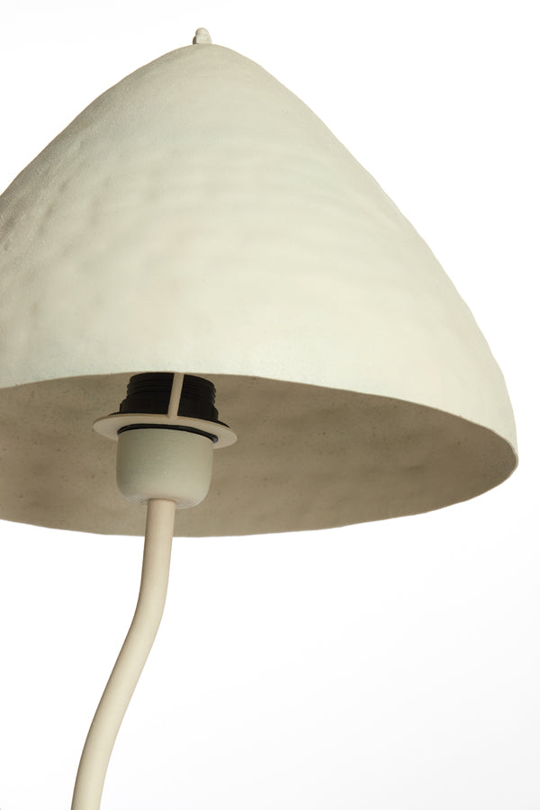 Elegant Elimo Matte Cream Table Lamp - 25x50 cm