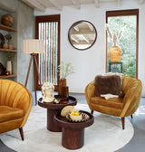 Round Beige Bajelo Area Rug 220 cm