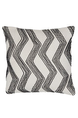 Beige & Black Mackey Cushion 45x45 cm